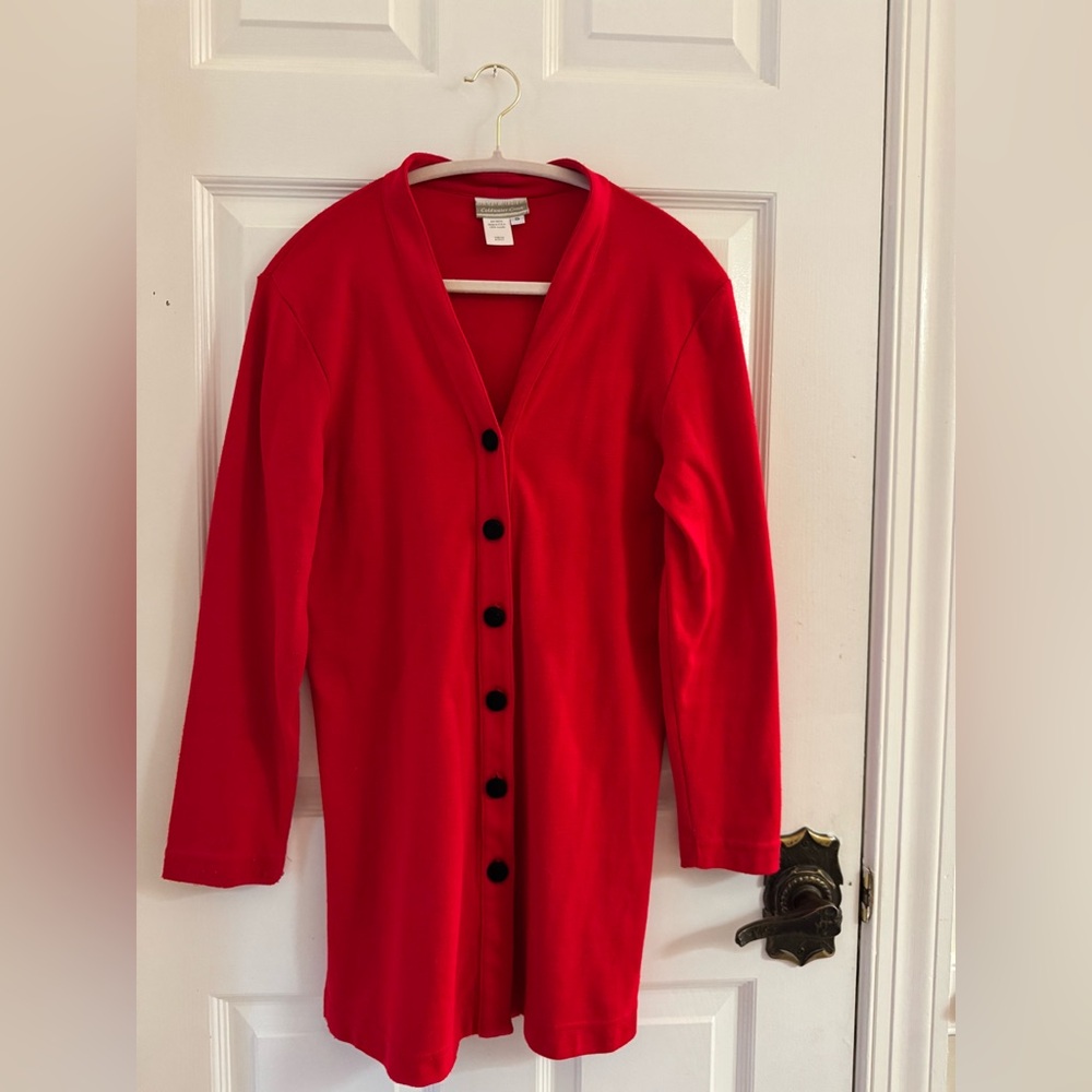 Coldwater Creek Black Button Down Cardigan | Size Small